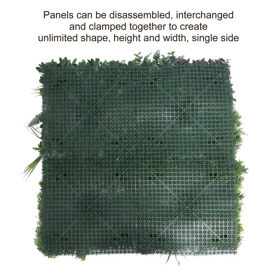 Artificial Green Living Wall Hedge Plant Panel In / Outdoor UV Stable 100x100cm