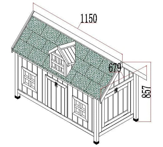 NATURAL BARN COOP RUN HEN HOUSE POULTRY ARK HOME NEST BOX COOPS RABBIT HUTCH