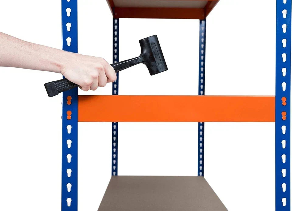 3x Heavy Duty Warehouse Racking Garage Shelving Storage Shelves Metal Shelf Unit 180x120x60cm