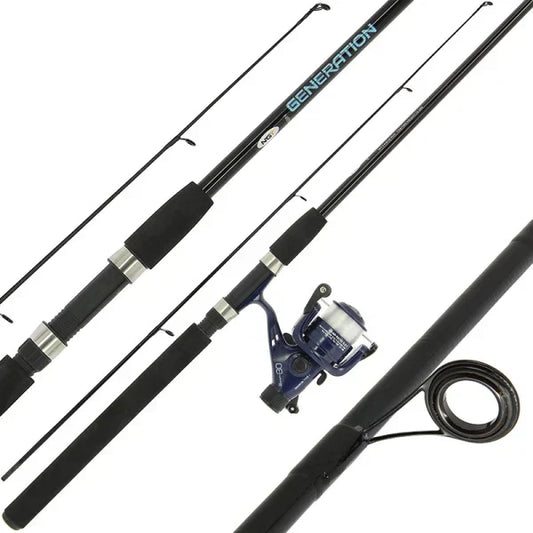 Float Rod And Reel Set 7ft 2 Piece For Coarse Carp Fishing + Floats Hooks Shot