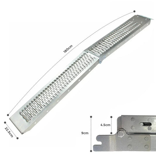 2x Large 180cm foldable loading ramp up to 400 kg load Capacity