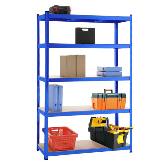5 Tiers Shelving Units Warehouse Racking Shelf Steel Garage Unit 180x100x40CM