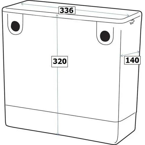 500mm Bathroom Toilet Soft Close Seat Back To Wall Cistern Furniture Unit White