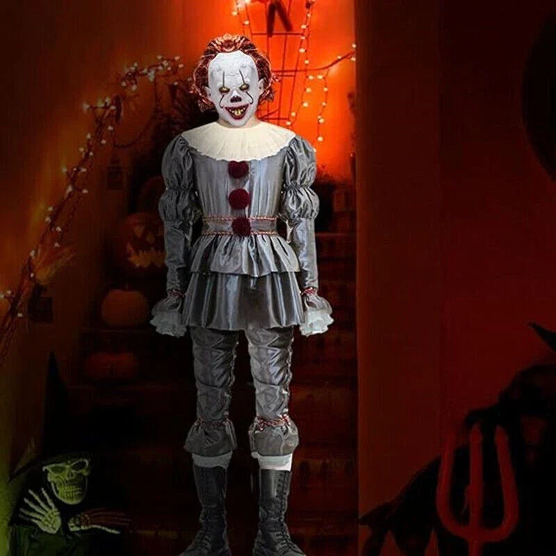 Adult Pennywise Clown Halloween Mask Men