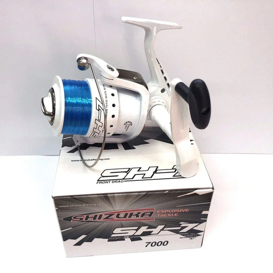 SHIZUKA SK7 70 SEA LARGE LINEAEFFE FISHING BEACH PIER REEL WITH LINE WHITE