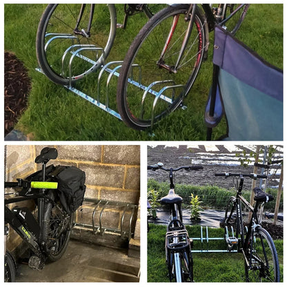 BIKE STAND RACK FOR BICYCLE PARKING STAND FLOOR WALL MOUNT INDOOR OUTDOOR NEW