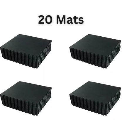 Yoga Tiles Mat Gym Thick Flooring Interlocking Floor Mats Soft Foam 60x60cm