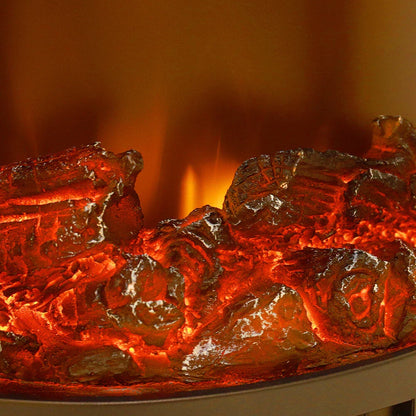Electric Fireplace Log Burning Flame Effect Stove Fire Heater Thermal Wood