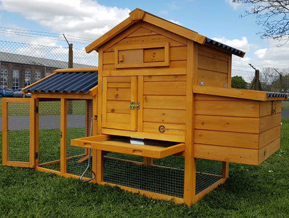 CHICKEN COOP RUN HEN HOUSE POULTRY ARK HOME NEST BOX COUP COOPS RABBIT HUTCH