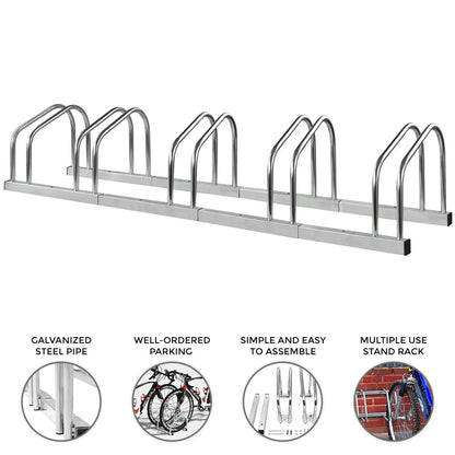 BIKE STAND RACK FOR BICYCLE PARKING STAND FLOOR WALL MOUNT INDOOR OUTDOOR NEW