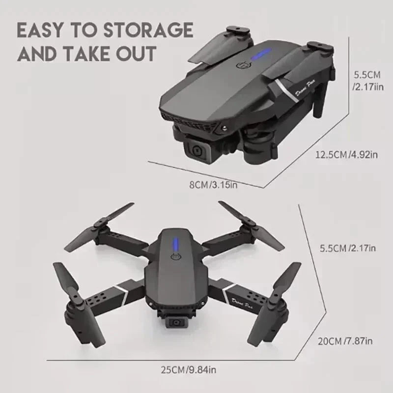 2024 Drone RC Drones Pro 4K HD Camera GPS WIFI FPV Quadcopter Foldable Bag Gifts