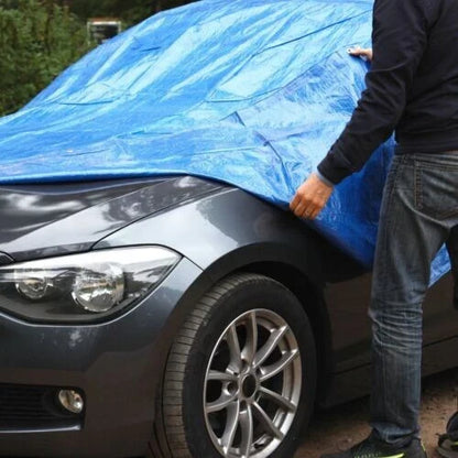 Heavy Duty Blue Tarpaulin Regular Waterproof Cover Tarp Ground Sheet All Sizes