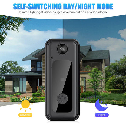 Wireless WiFi Smart Video Doorbell Phone Security Camera Door Ring Intercom Bell