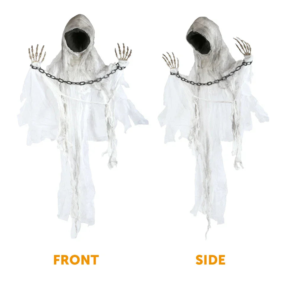 85cm Faceless Spectre Light Up Moving With Sound Halloween Party Prop