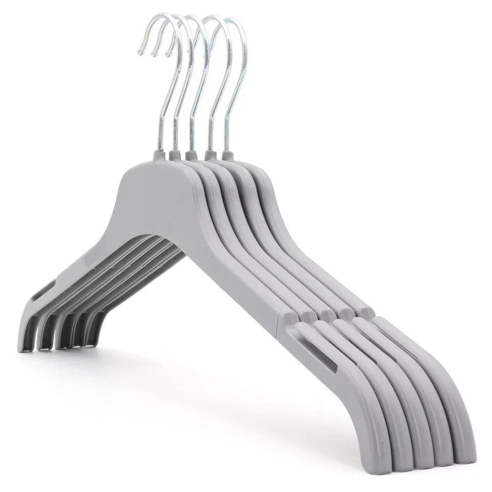 Strong Plastic Coat Clothes Hangers for Tops, Shirts, Dresses