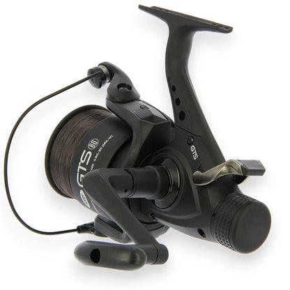 2 x NGT Carp Fishing Reel GTS 60 Bait Runner Freespool with 15lb Line Matt Black