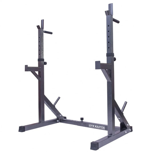 GYM MASTER Adjustable Squat Dip Rack Weight Lifting Stand Power Cage Frame