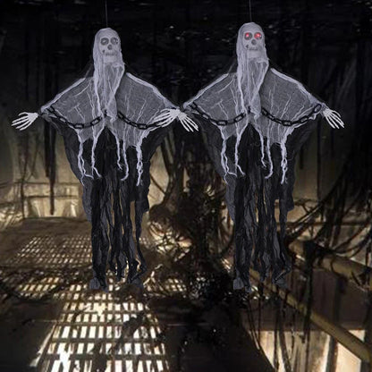 Faceless Ghost Light Up Animatronic Ghost - Halloween Decoration Prop (2 Pack)