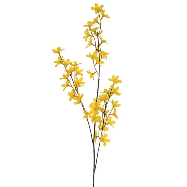 Forsythia Spray 84cm Yellow x 9 Sub-stems on 3 Stems Pack of 3