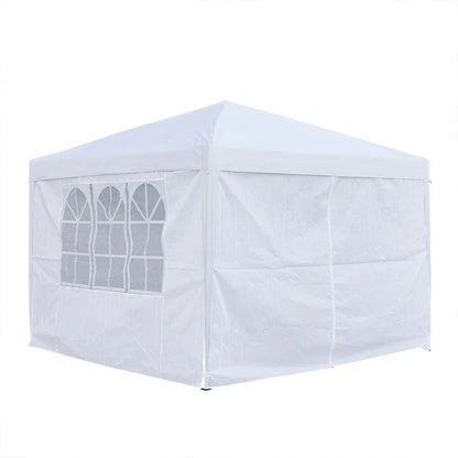3x3M Heavy Duty Gazebo Marquee Popup Water- proof Garden Party Tent 4 WallSides