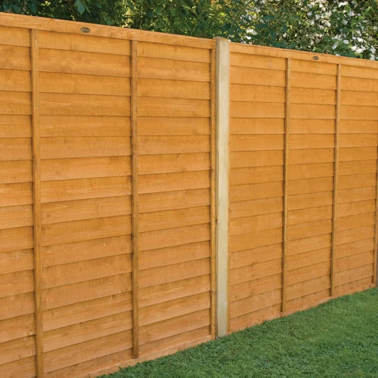 Dip Treated Overlap Fence Panel - (6 x 6ft / 6 x 5ft /6 x 4ft / 6 x 3ft)