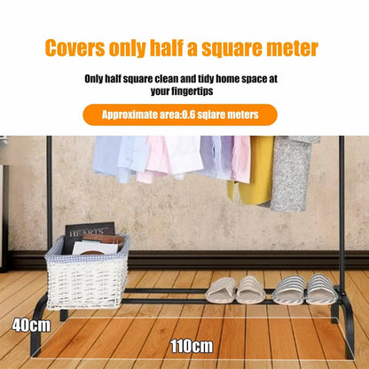 Heavy Duty Metal Clothes Rail Rack Garment Hanging Display Stand Storage Shelf