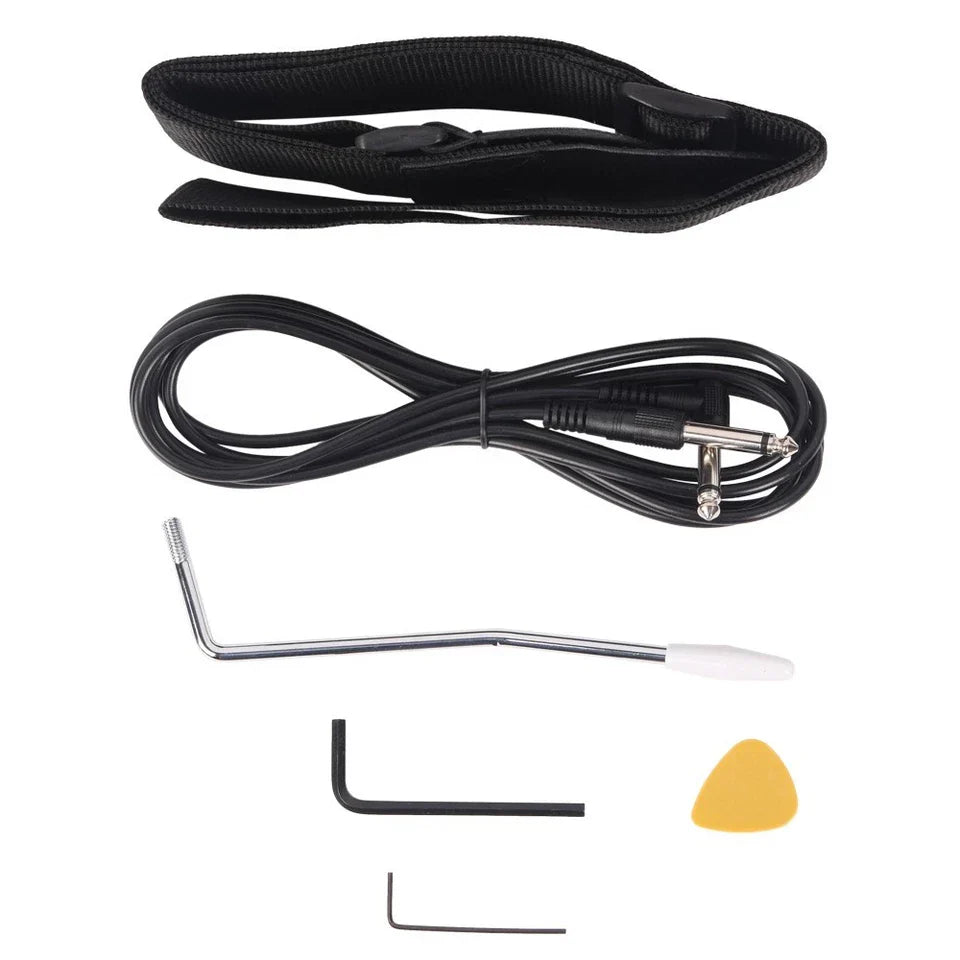 Glarry GST Electric Guitar W/ Pickguard 3 Single Pickup Bag Strap Wire Plectrum