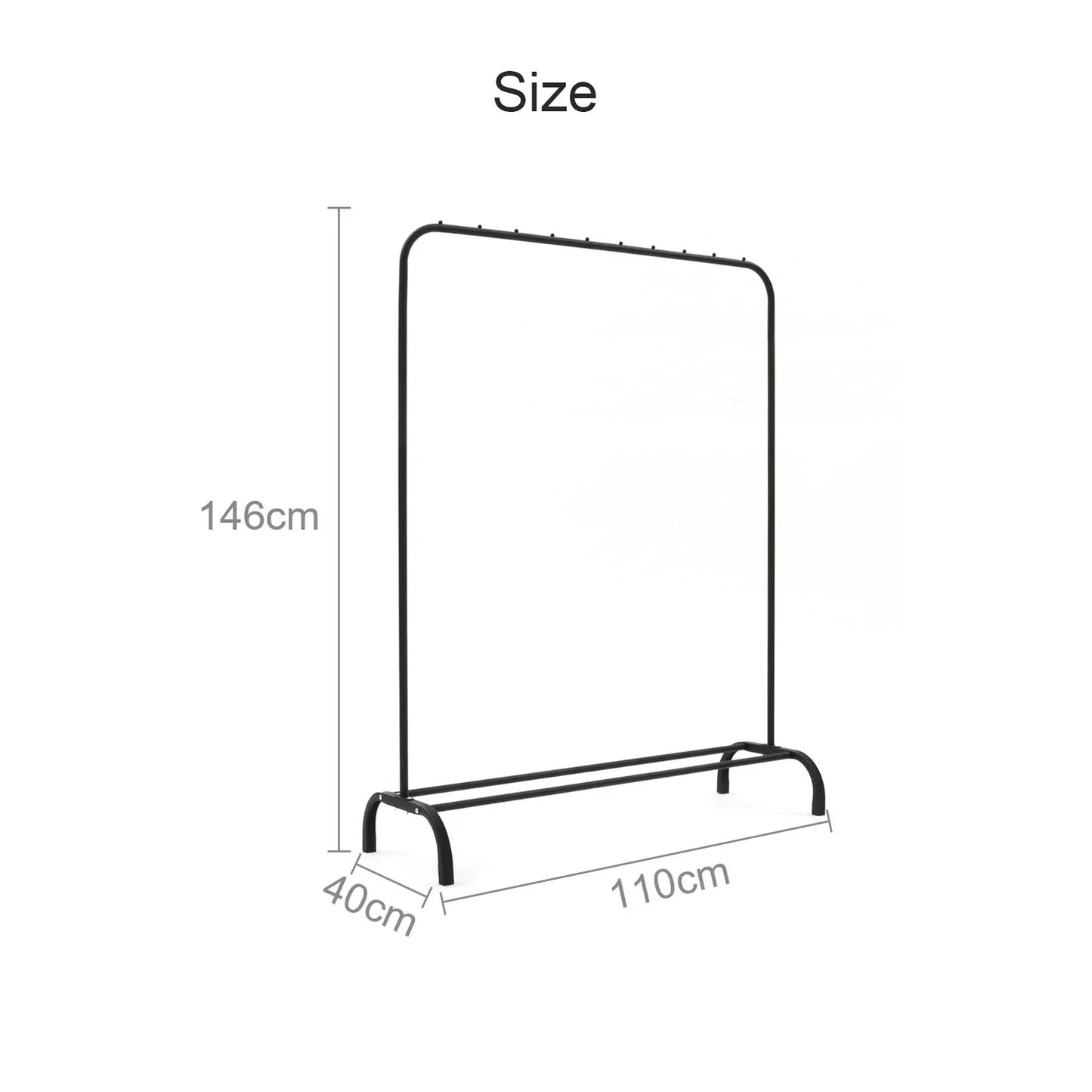 Heavy Duty Metal Clothes Rail Rack Garment Hanging Display Stand Storage Shelf