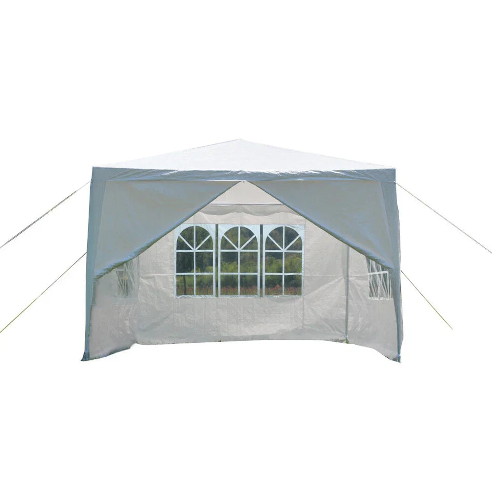 3x3m Waterproof Garden Outdoor PE Gazebo Marquee Canopy Party Tent