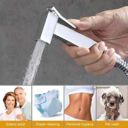 Muslim Shower Mixer Kit, Hot and Cold Bidet Spray with Shattaf Sprayer