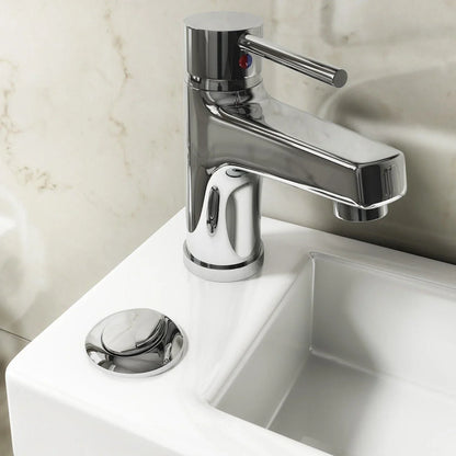 2 in 1 Close Coupled Toilet With Sink On Top Combo Space Saving Cloakroom Unit