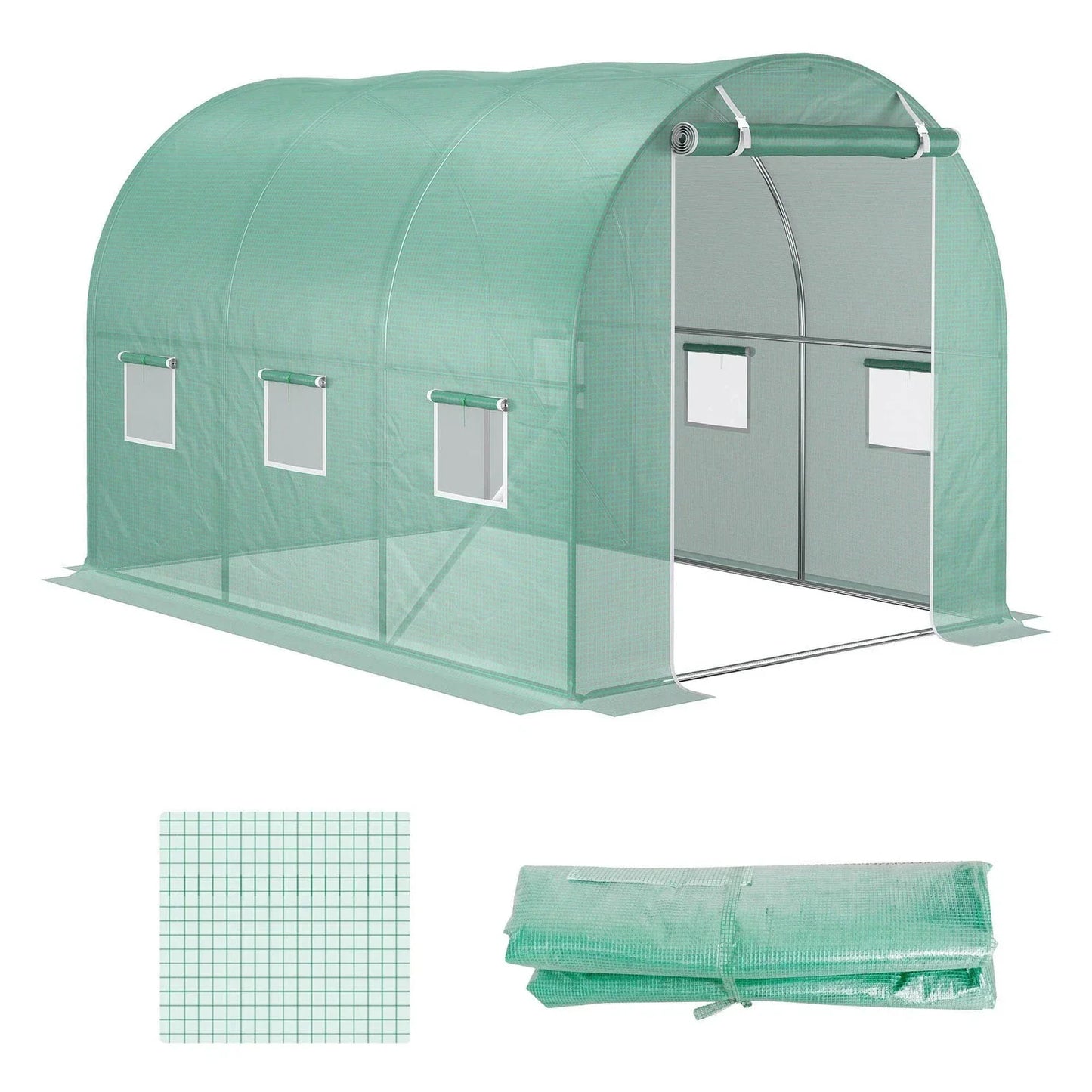 3 x 2 x 2m Greenhouse Replacement Cover ONLY for Tunnel Greenhouse