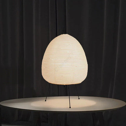 Japanese Design Paper Table Lamp Tripod Rice Paper Table UK Plug