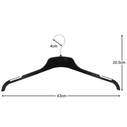 Strong Plastic Coat Clothes Hangers for Tops, Shirts, Dresses