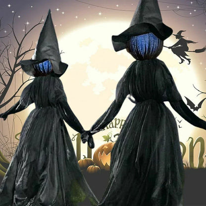 LightUp Witches Screaming Halloween Party Outdoor Decor