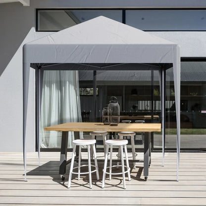 2X2M Pop-up Gazebo with 4 Sides Outdoor Garden Canopy Party Tent