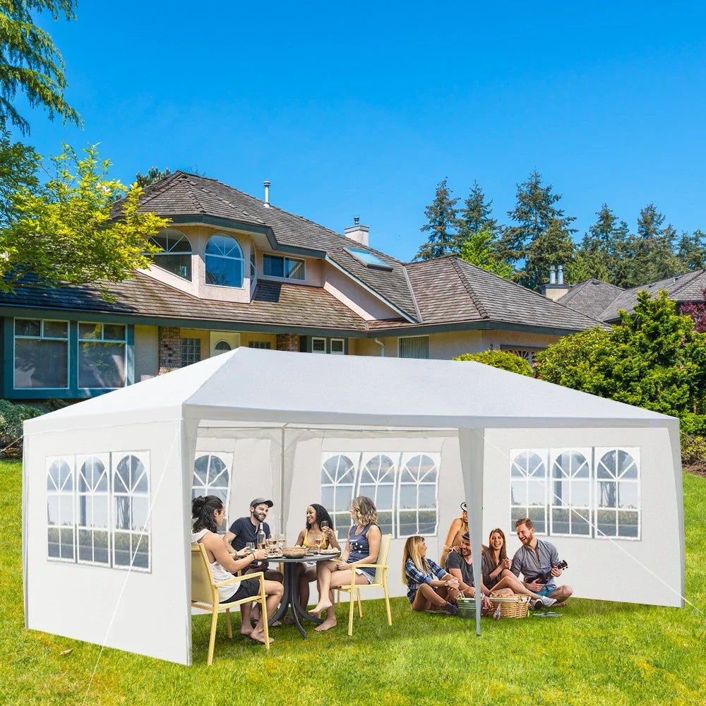 3x6M Gazebo Marquee Party Tent With Sides Waterproof Garden Patio Outdoor Canopy