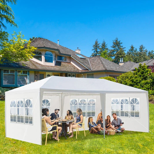 3x6M Gazebo Marquee Party Tent With Sides Waterproof Garden Patio Outdoor Canopy