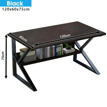 Computer Desk Laptop Pc Study Table Office Desk Home Furniture Workstation Shelf