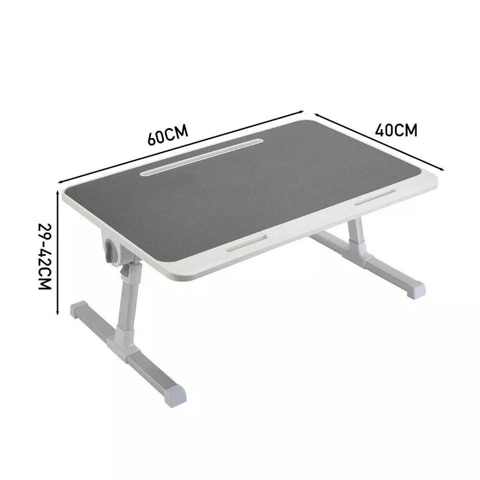 Folding Laptop Table Bed Tray Sofa Lap Desk Note book Stand Adjustable Height UK