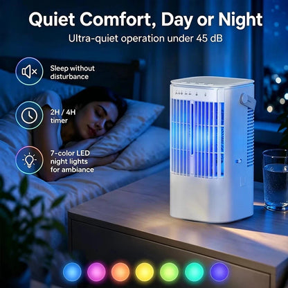 10L Portable Cooler Air Conditioning Unit Fan Humidifier With Remote Control UK
