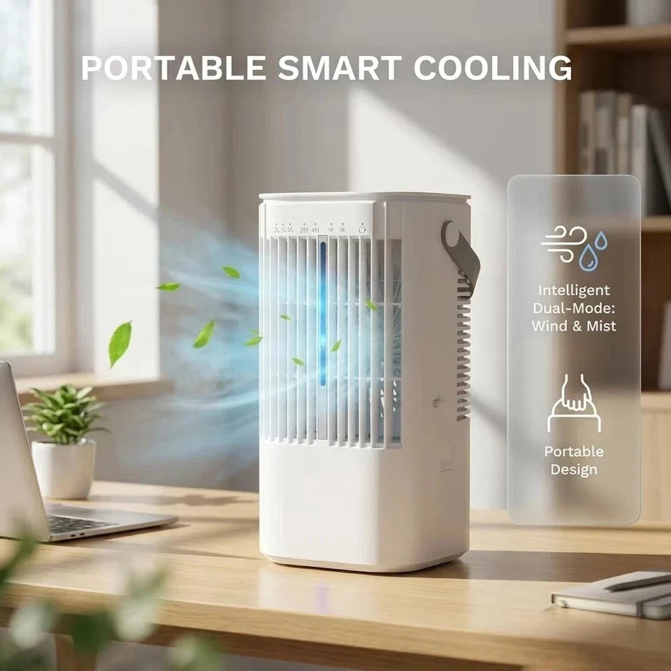 10L Portable Cooler Air Conditioning Unit Fan Humidifier With Remote Control UK
