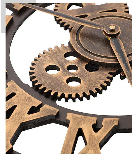 60cm Extra Large Roman Numerals Skeleton Wall Clock Giant Big Open Face Round UK