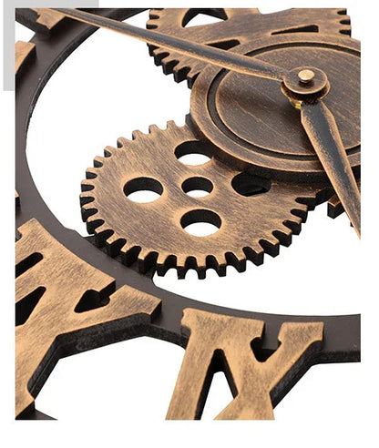 60cm Extra Large Roman Numerals Skeleton Wall Clock Giant Big Open Face Round UK