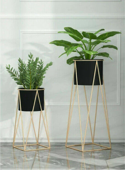 Metal Planter Stand With Plant Pot Flower Pot