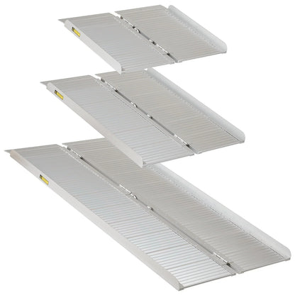2ft/3ft/5ft Folding Portable Wheelchair Ramp Mobility Scooter Home/Car Threshold