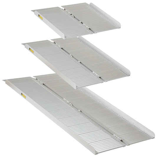 2ft/3ft/5ft Folding Portable Wheelchair Ramp Mobility Scooter Home/Car Threshold