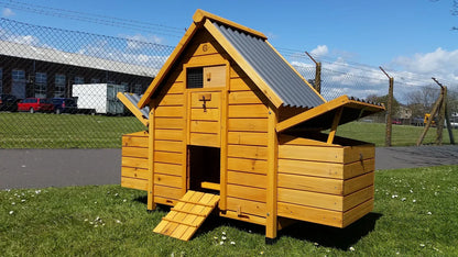 CHICKEN COOP RUN HEN HOUSE POULTRY ARK HOME NEST BOX COOPS RABBIT HUTCH PLASTIC