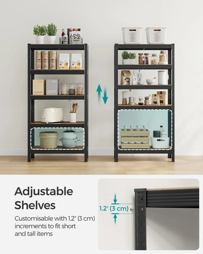 Large Heavy Duty Industrial Shelving Unit 650kg Load Capacity Adjustable Shelves