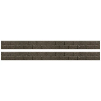 Garden Lawn Edging Flexible Flower Bed Border Wall Eco Recycled Rubber 'EZ' NEW